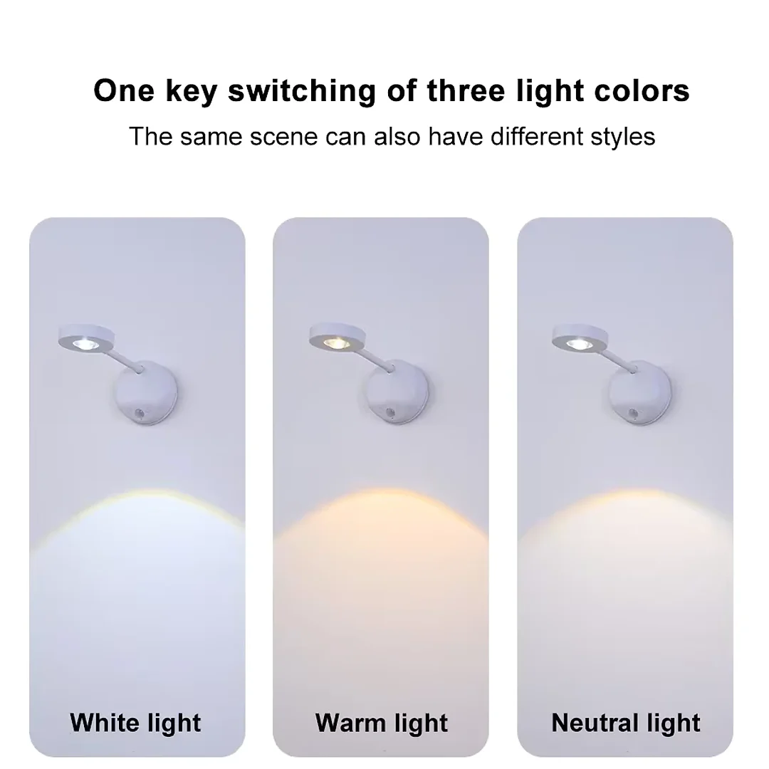 Wireless Picture Light, Rechargeable 2000mAh LED Art Spotlight with Remote or Motion Sensor, Dimmable Cordless Accent Light