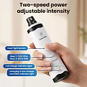 Dog Nail Grinder Kit with LED Light, Quiet Rechargeable Dog Nail Trimmer with Extra Grinding Heads for Dogs & Cats