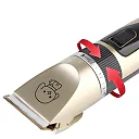 Dog Clippers for Grooming, Cordless Rechargeable Low-Noise Pet Hair Trimmer with Guide Combs for Dogs & Cats, Gold