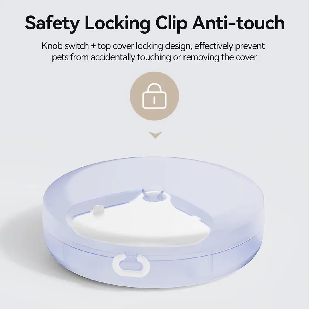 Automatic Cat Feeder for Wet Food, 4-Meal Timed Pet Feeder with Ice Packs to Keep Food Fresh, Cordless LCD Timer Feeder