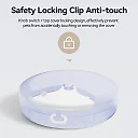 Automatic Cat Feeder for Wet Food, 4-Meal Timed Pet Feeder with Ice Packs to Keep Food Fresh, Cordless LCD Timer Feeder