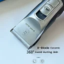 Professional Dog Clippers for Thick Coats, High-Power Cordless Dog Grooming Clippers with Detachable Blade & Digital Display