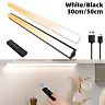 Under Cabinet Lighting with Remote, Rechargeable 12 Inch Magnetic LED Light Bar, Dimmable 3 White Tones, Wireless Shelf Light