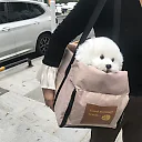 Dog Car Seat for Small Dogs, Center Console Booster Seat with Safety Tether, Portable Pet Car Seat & Carrier for Small Dogs & Cats