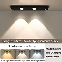 Rechargeable Under Cabinet Lights 2-Pack, Wireless Motion Sensor LED Light Bars with 3 Color Modes for Kitchen, Closet & Stairs