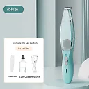 Dog Paw Trimmer with Hair Suction, 2-in-1 Rechargeable Pet Trimmer for Paws, Ears & Face, Low-Noise & Mess-Free Grooming